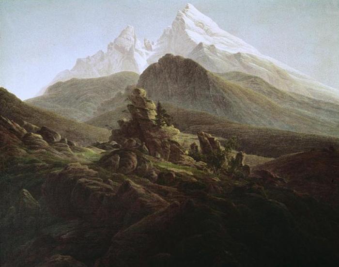 Caspar David Friedrich Watzmann by Friedrich oil painting image